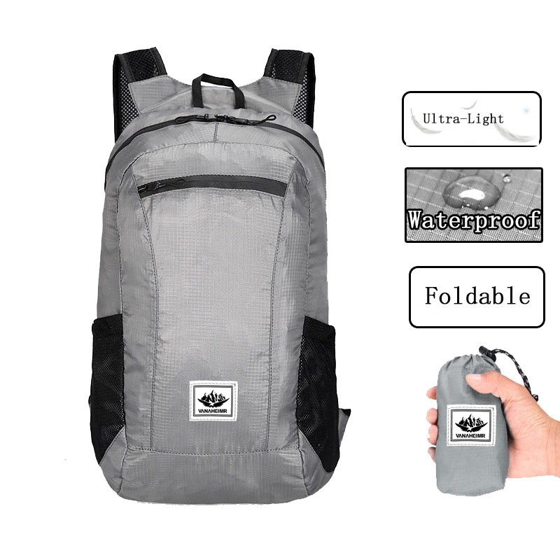屋外ハイキングバッグ20l軽量ポータブルバックパック折りたた - Foldable Backpack Small のレビューと価格