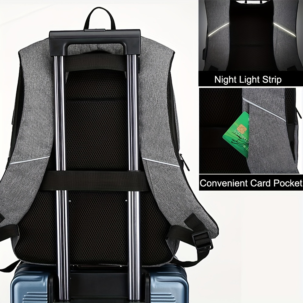 盗難防止男性ビジネスラップトップバックパック 15.6 イン - Laptop Backpack 15.6 のレビューと価格