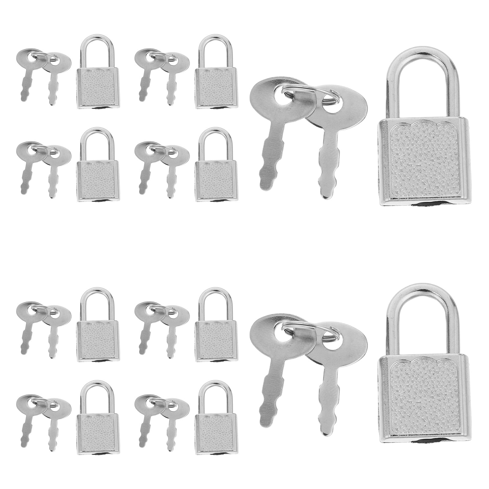 10セット ミニ海賊ロックキーコンボ ヴィンテージメタルチェ - Backpack Lock Combo のレビューと価格