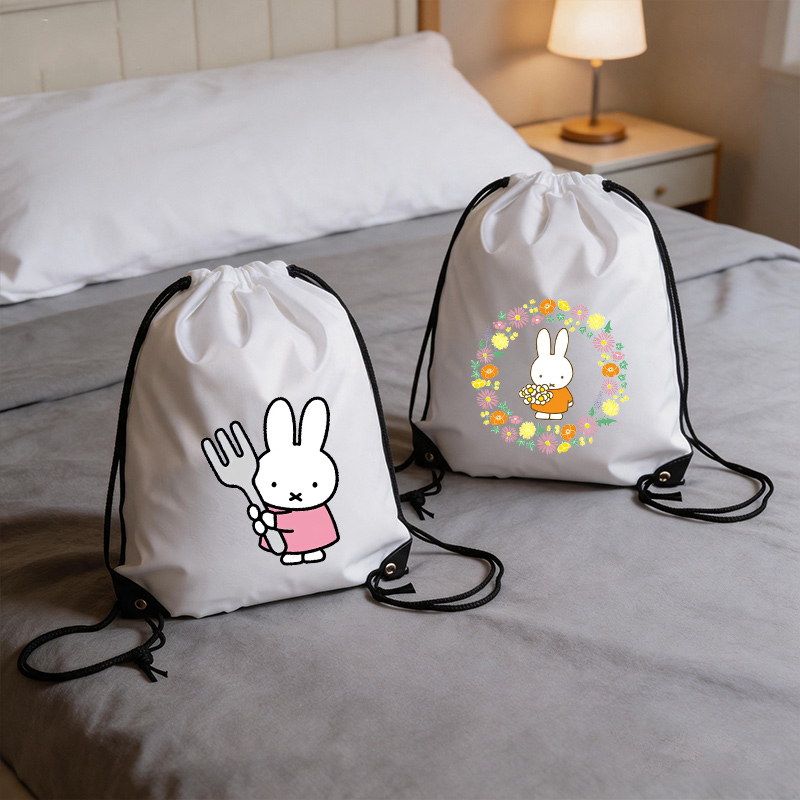 ミッフィー巾着バッグ女性防水ジムスポーツバンドルポケット衣類 - Drawstring Gym Bag のレビューと価格