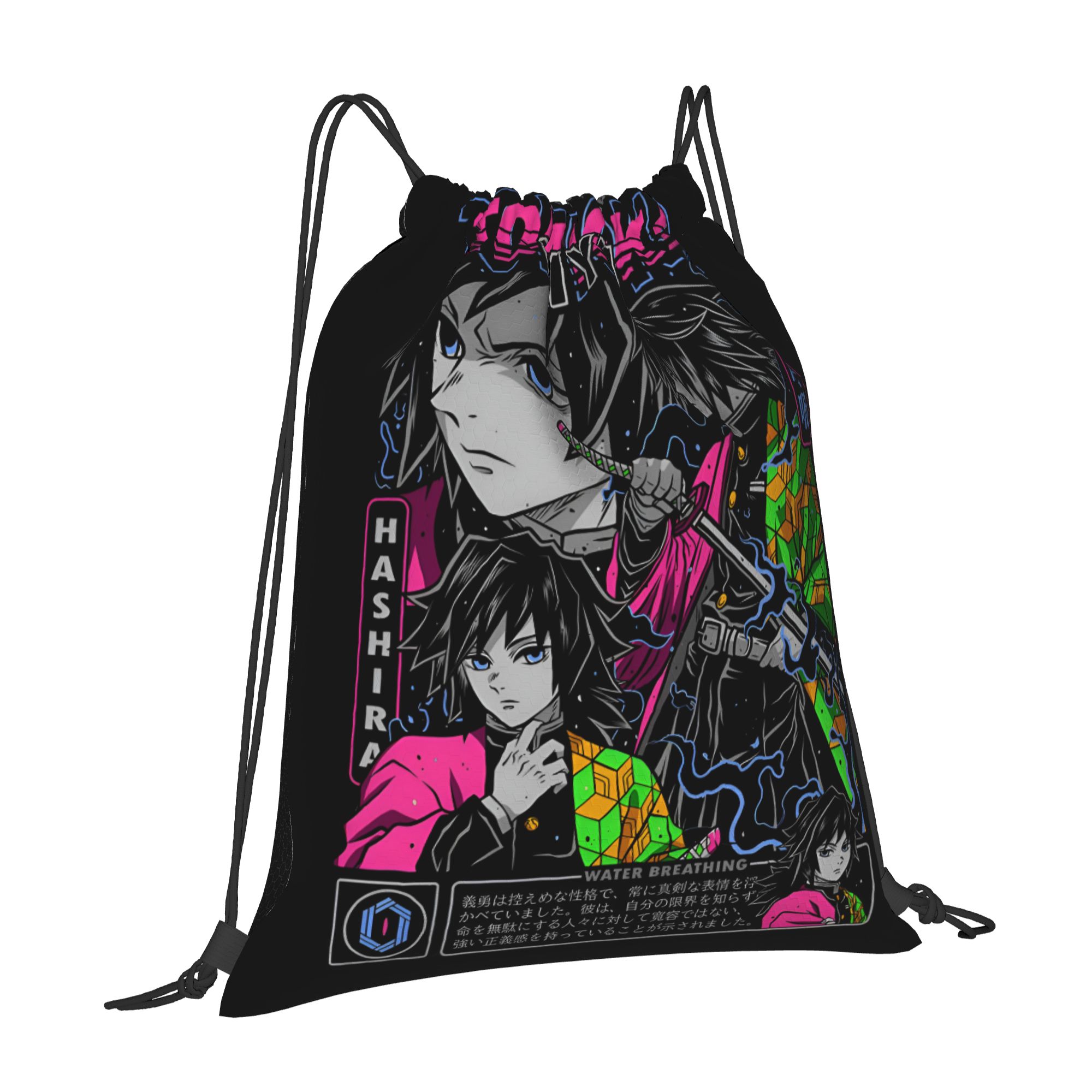 カスタムデーモンスレイヤーズ巾着バッグ女性男性軽量グアイユ・ - Drawstring Gym Bag のレビューと価格