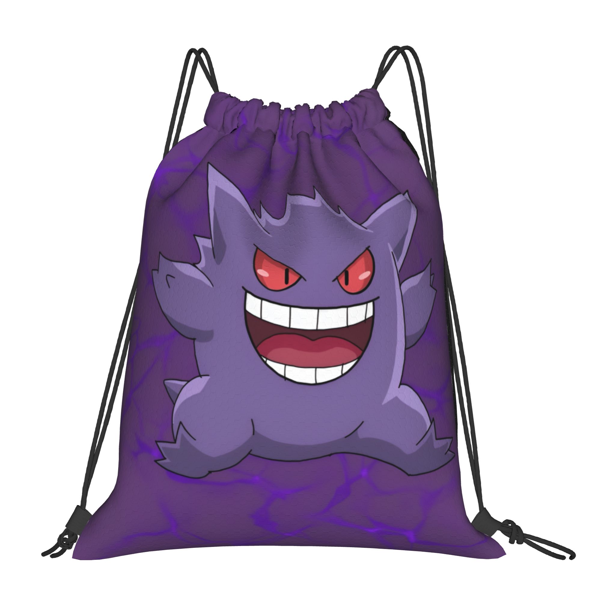 カスタムポケモンゲンガー巾着バックパックスポーツジムバッグ女 - Drawstring Gym Bag のレビューと価格